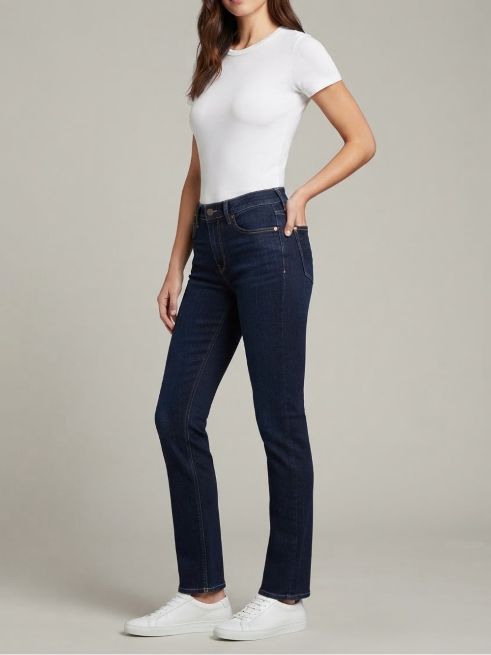 DL1961 Kate Slim Straight 360 Stretch Jeans Dark Wash Size 31